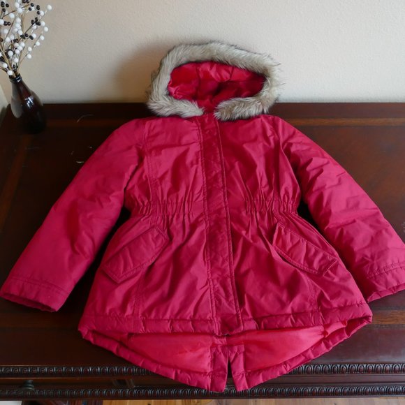 Crazy 8 Girls Red Winter Coat- Size 10/12 - Picture 9 of 10